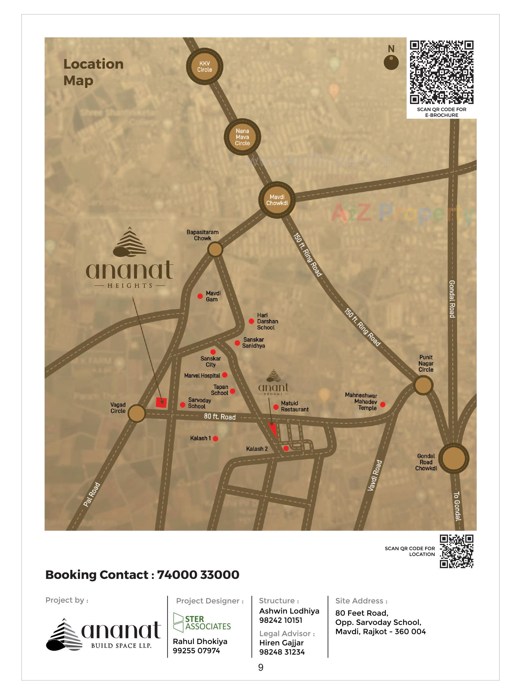  of real estate project Ananat Heights located at Mavdi, Rajkot, Gujarat