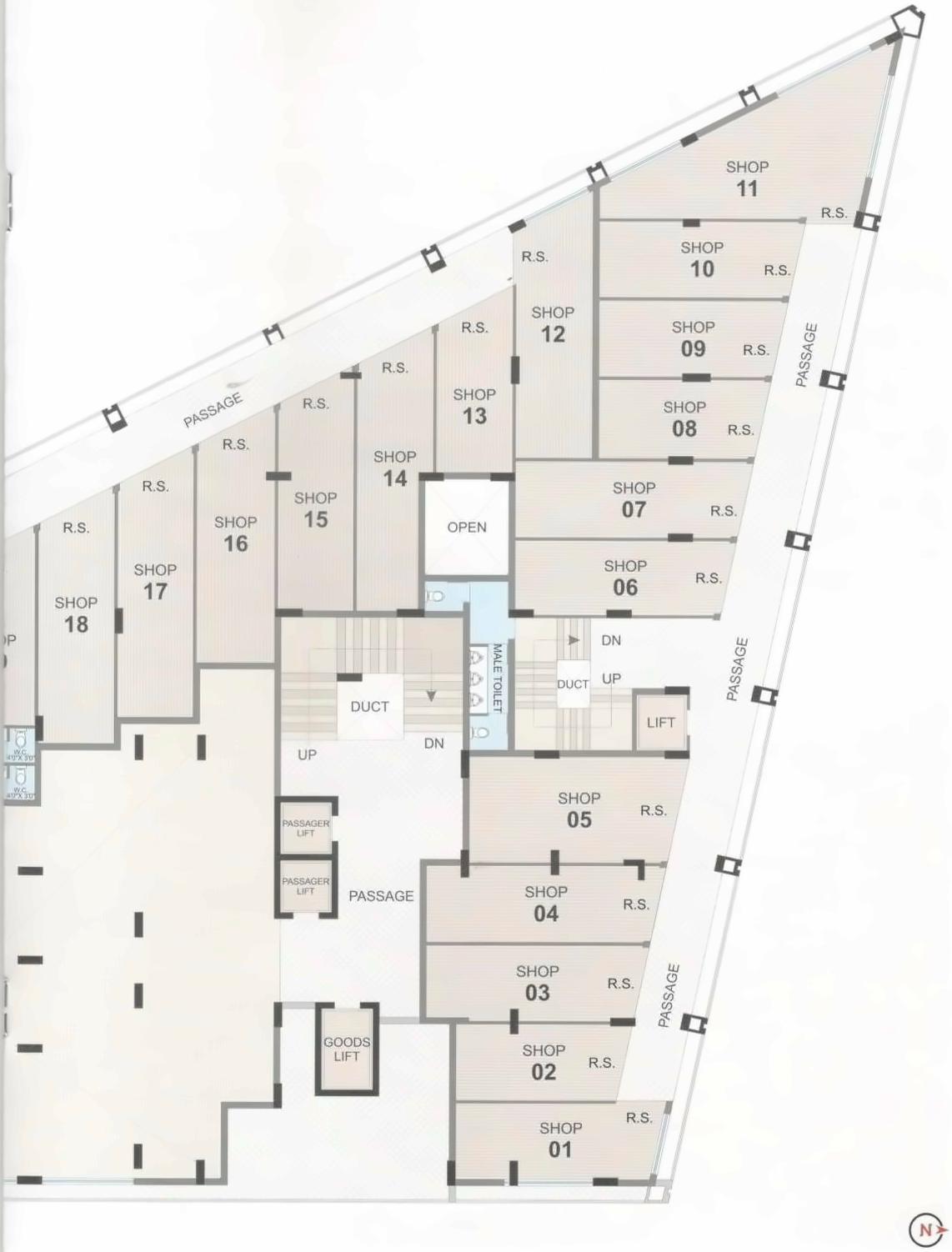 Layout of real estate project Anant Bhoomi located at Mavdi, Rajkot, Gujarat