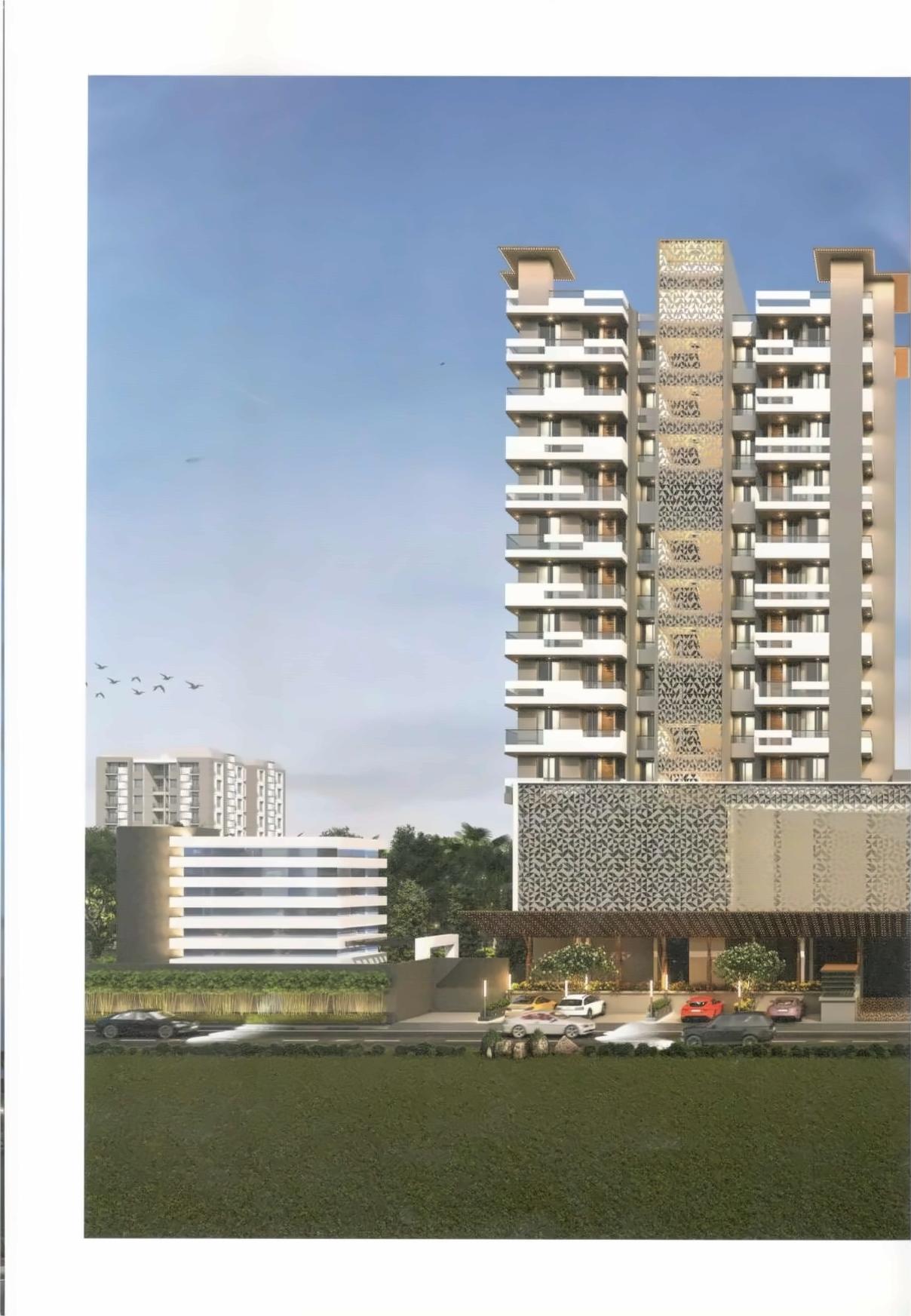 3D Elevation of real estate project Anant Bhoomi located at Mavdi, Rajkot, Gujarat