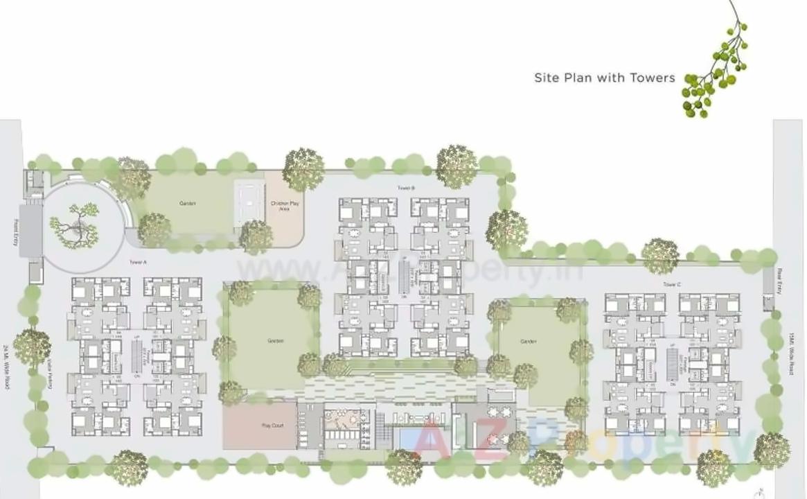 Layout of real estate project Ananta located at Rajkot, Rajkot, Gujarat
