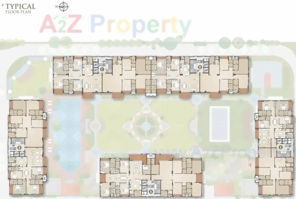 Layout of real estate project Apple Altura located at Nana-mava, Rajkot, Gujarat