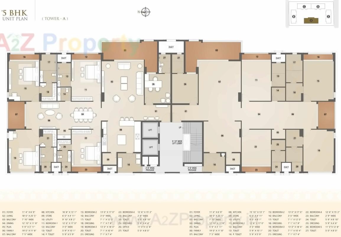 Layout of real estate project Apple Altura located at Nana-mava, Rajkot, Gujarat