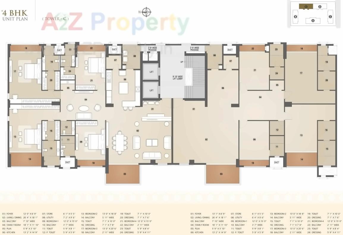 Layout of real estate project Apple Altura located at Nana-mava, Rajkot, Gujarat