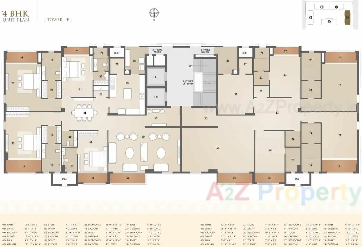 Layout of real estate project Apple Altura located at Nana-mava, Rajkot, Gujarat
