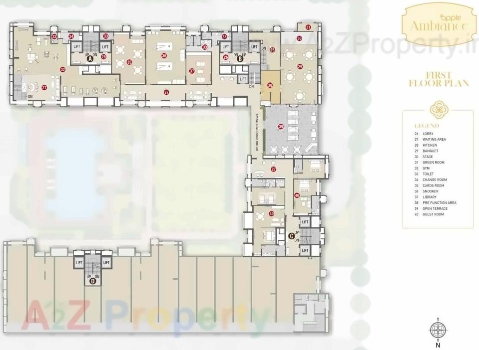 Layout of real estate project Apple Ambiance located at Nanamava, Rajkot, Gujarat