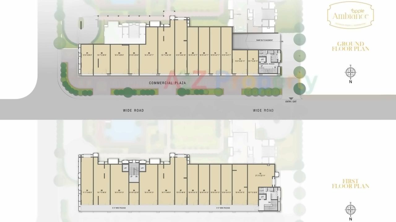 Layout of real estate project Apple Ambiance located at Nanamava, Rajkot, Gujarat