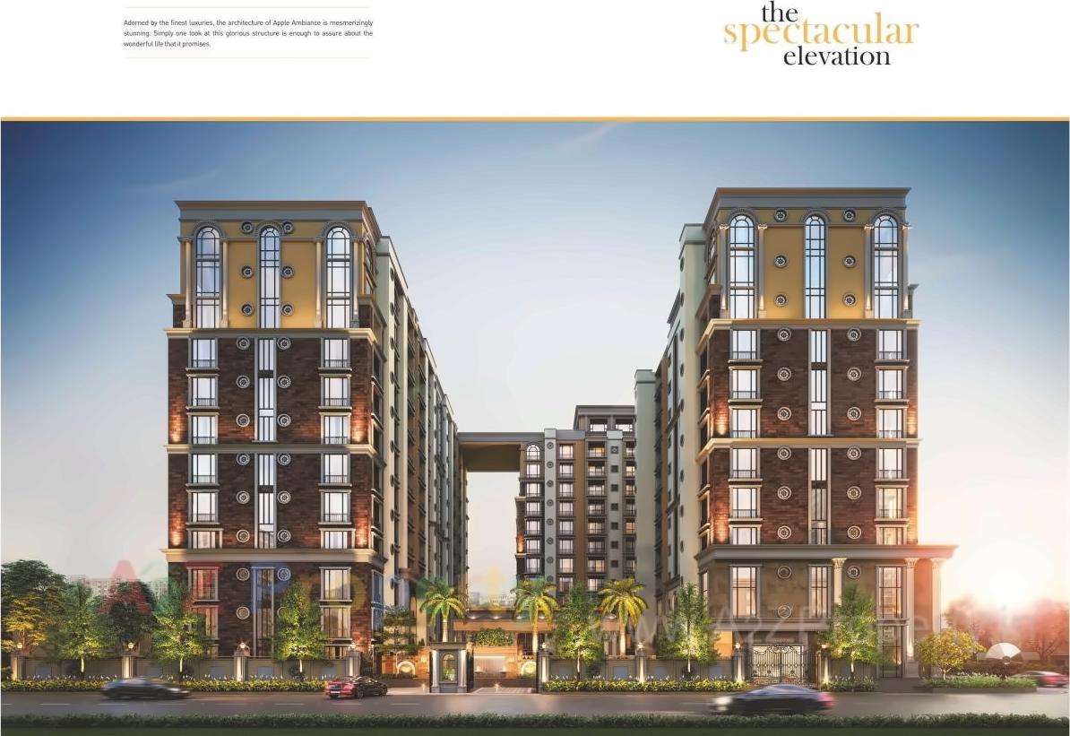 3D Elevation of real estate project Apple Ambiance located at Nanamava, Rajkot, Gujarat