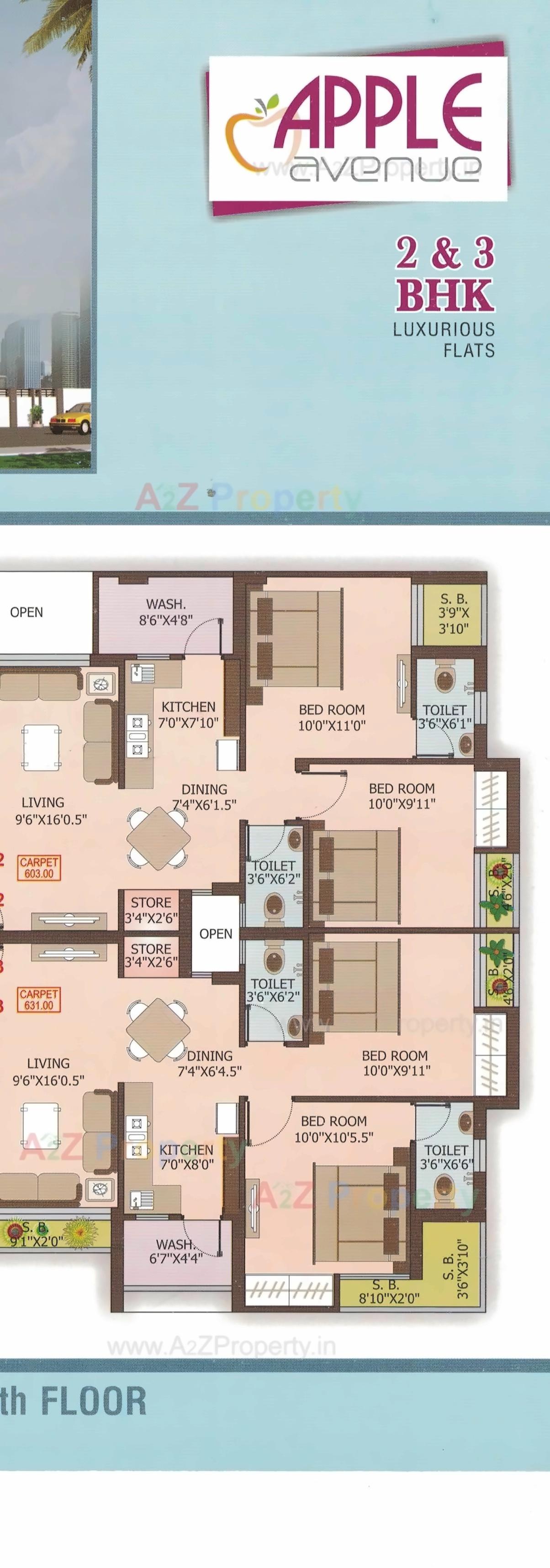 Layout of real estate project Apple Avenue located at Mavdi, Rajkot, Gujarat