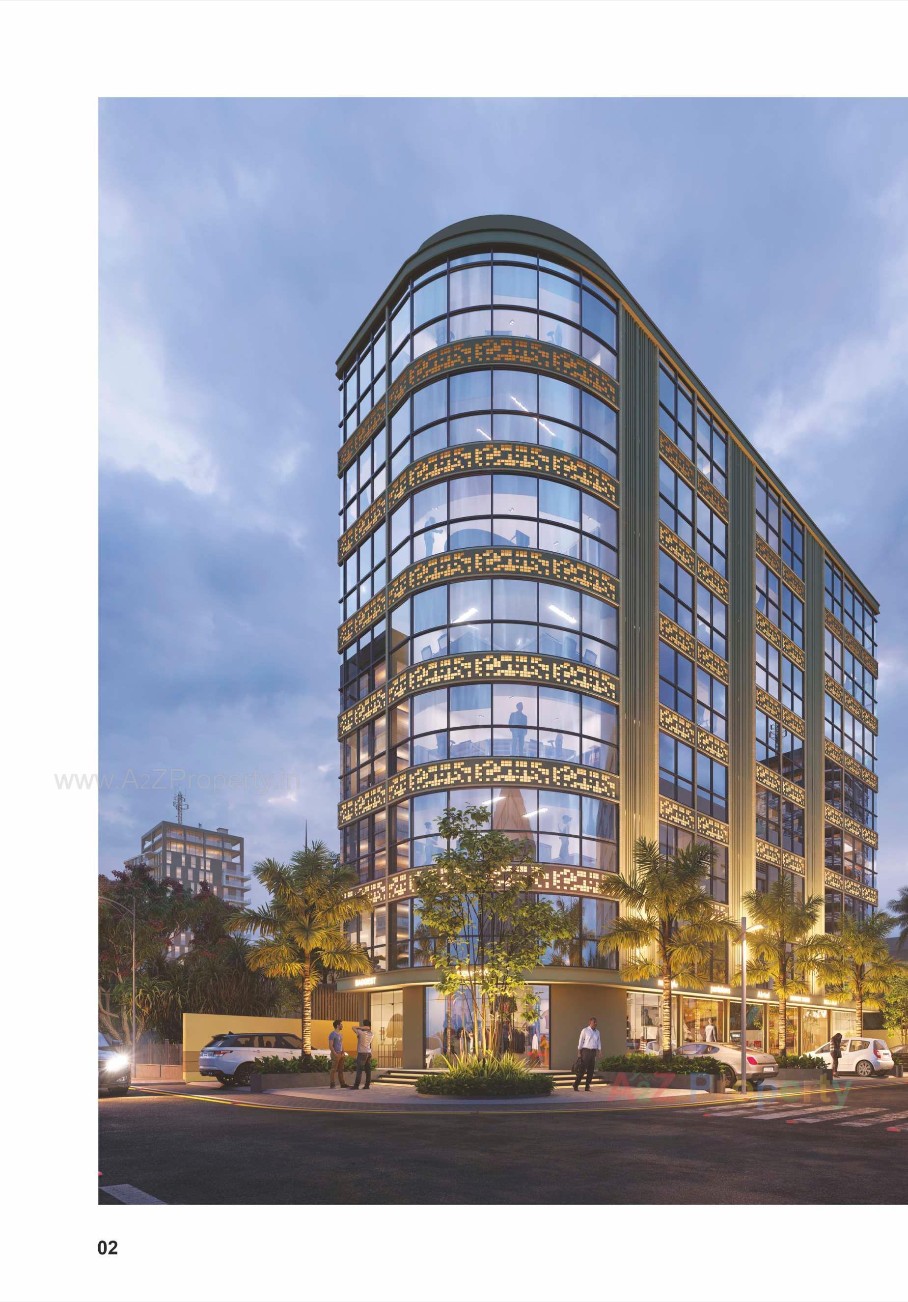 3D Elevation of real estate project Apple Gold located at Nana-mava, Rajkot, Gujarat