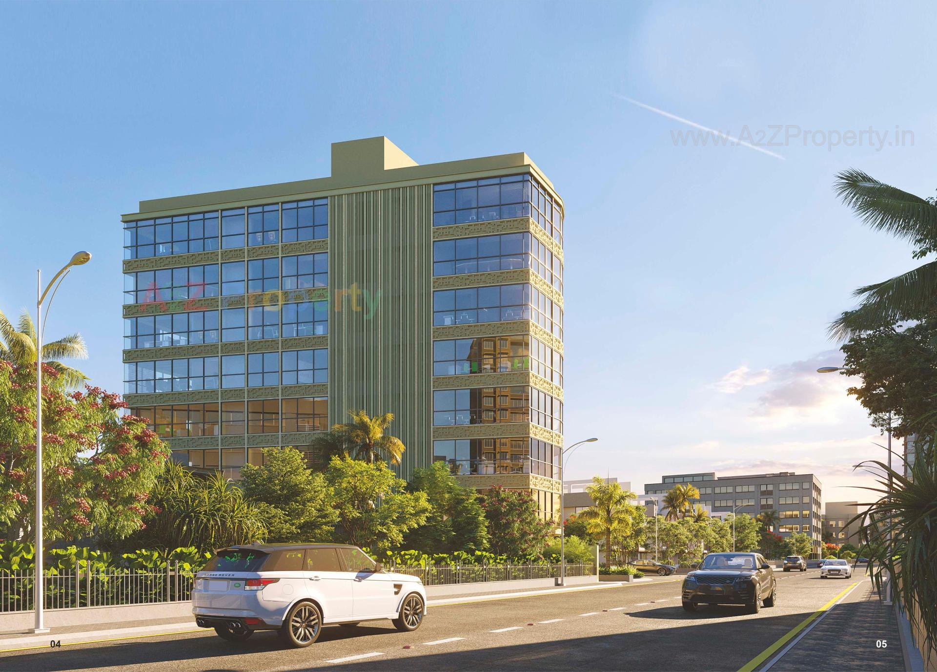 3D Elevation of real estate project Apple Gold located at Rajkot, Rajkot, Gujarat