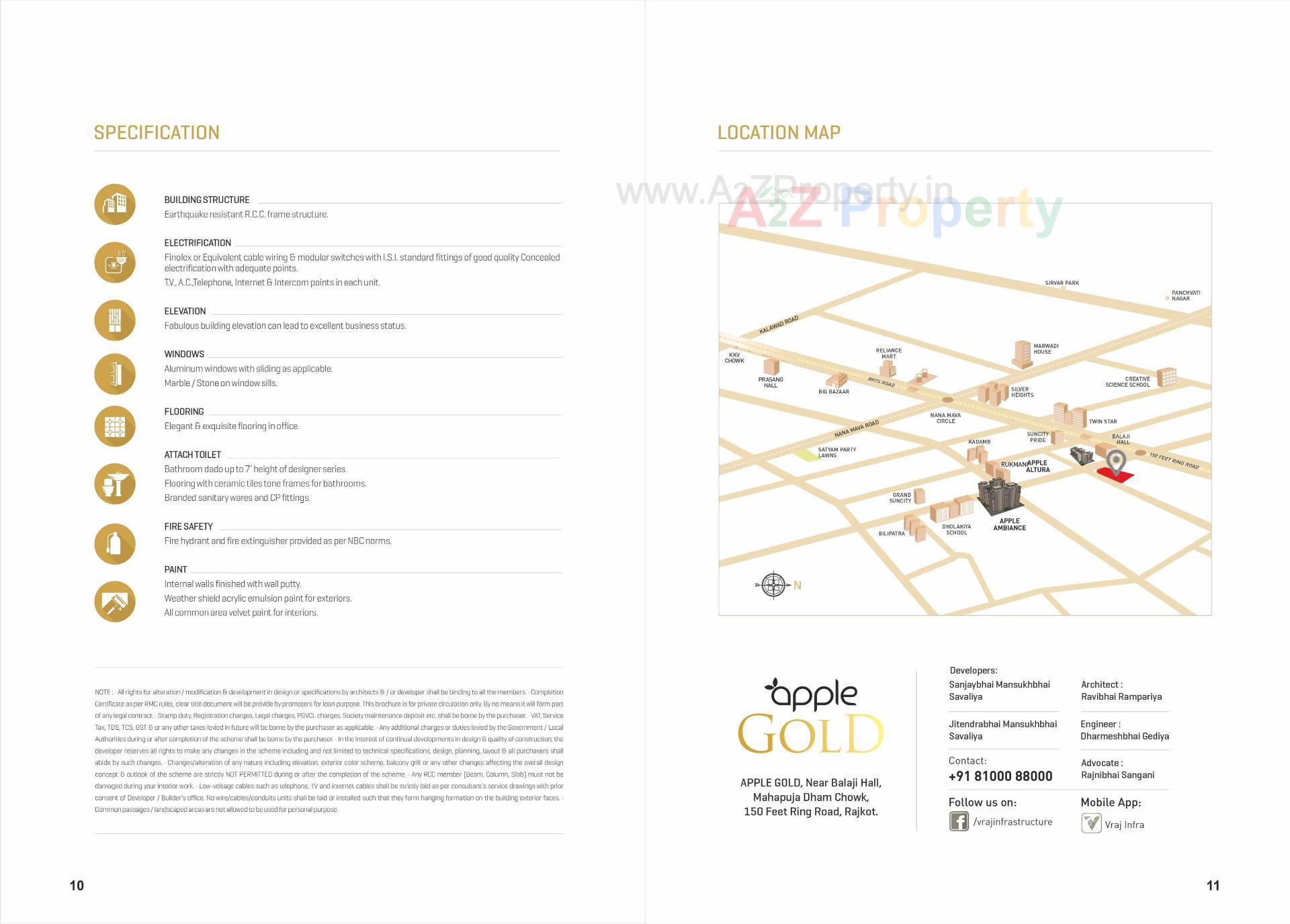  of real estate project Apple Gold located at Rajkot, Rajkot, Gujarat