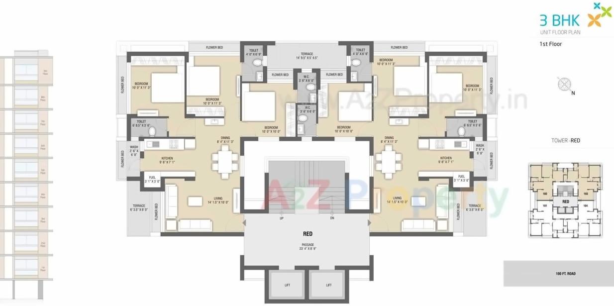 Layout of real estate project Apple Greens located at Madhapar, Rajkot, Gujarat