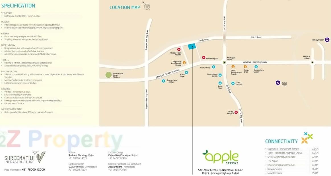 of real estate project Apple Greens located at Madhapar, Rajkot, Gujarat