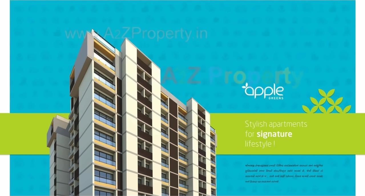 3D Elevation of real estate project Apple Greens located at Madhapar, Rajkot, Gujarat