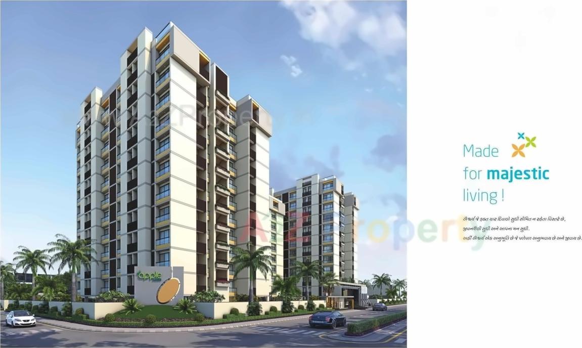 3D Elevation of real estate project Apple Greens located at Madhapar, Rajkot, Gujarat