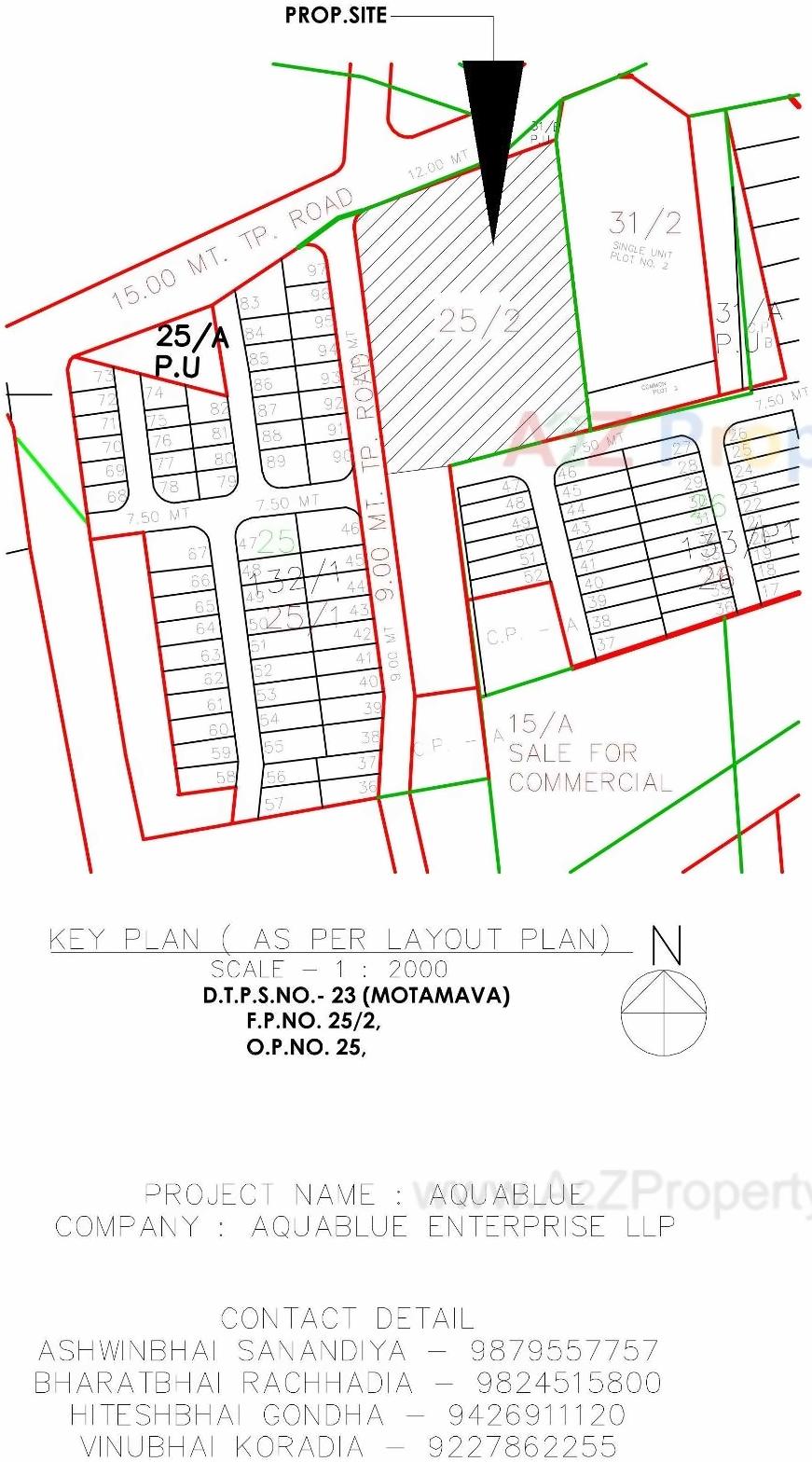 of real estate project Aqua Blue located at Mota-mava, Rajkot, Gujarat