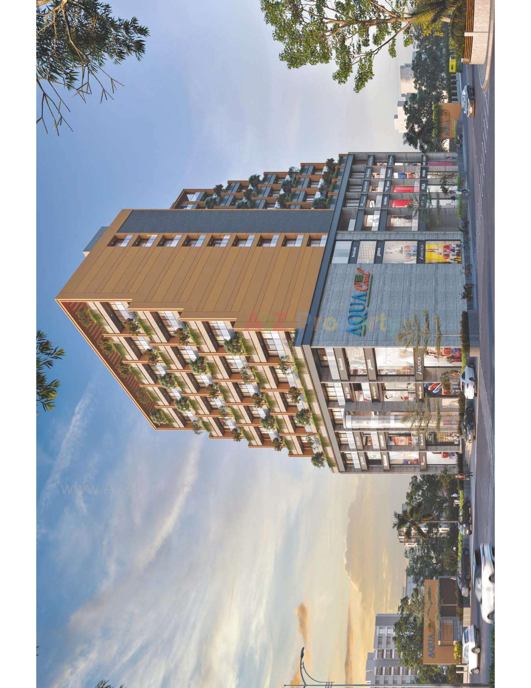 3D Elevation of real estate project Aqua Coral located at Mota-mava, Rajkot, Gujarat