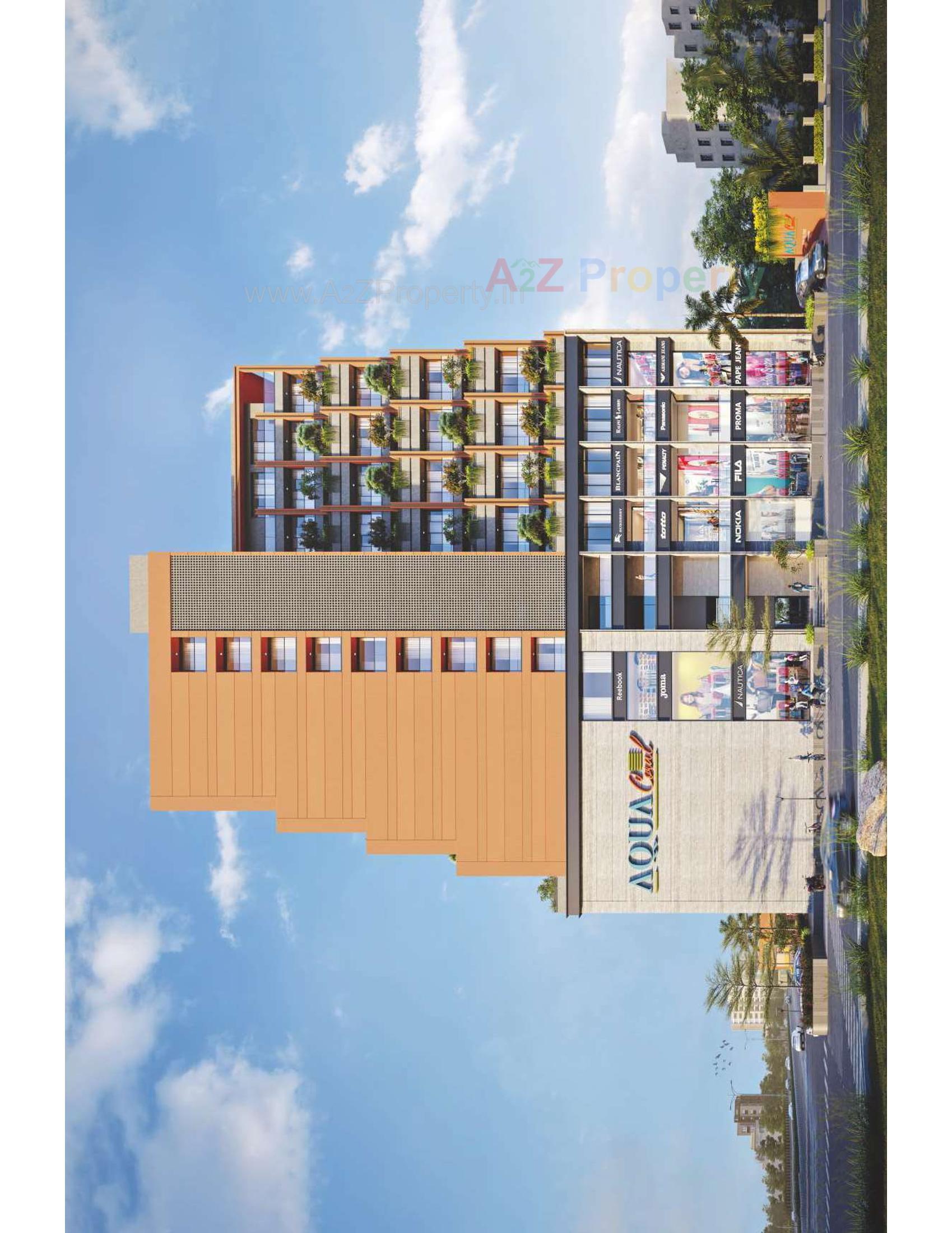 3D Elevation of real estate project Aqua Coral located at Mota-mava, Rajkot, Gujarat