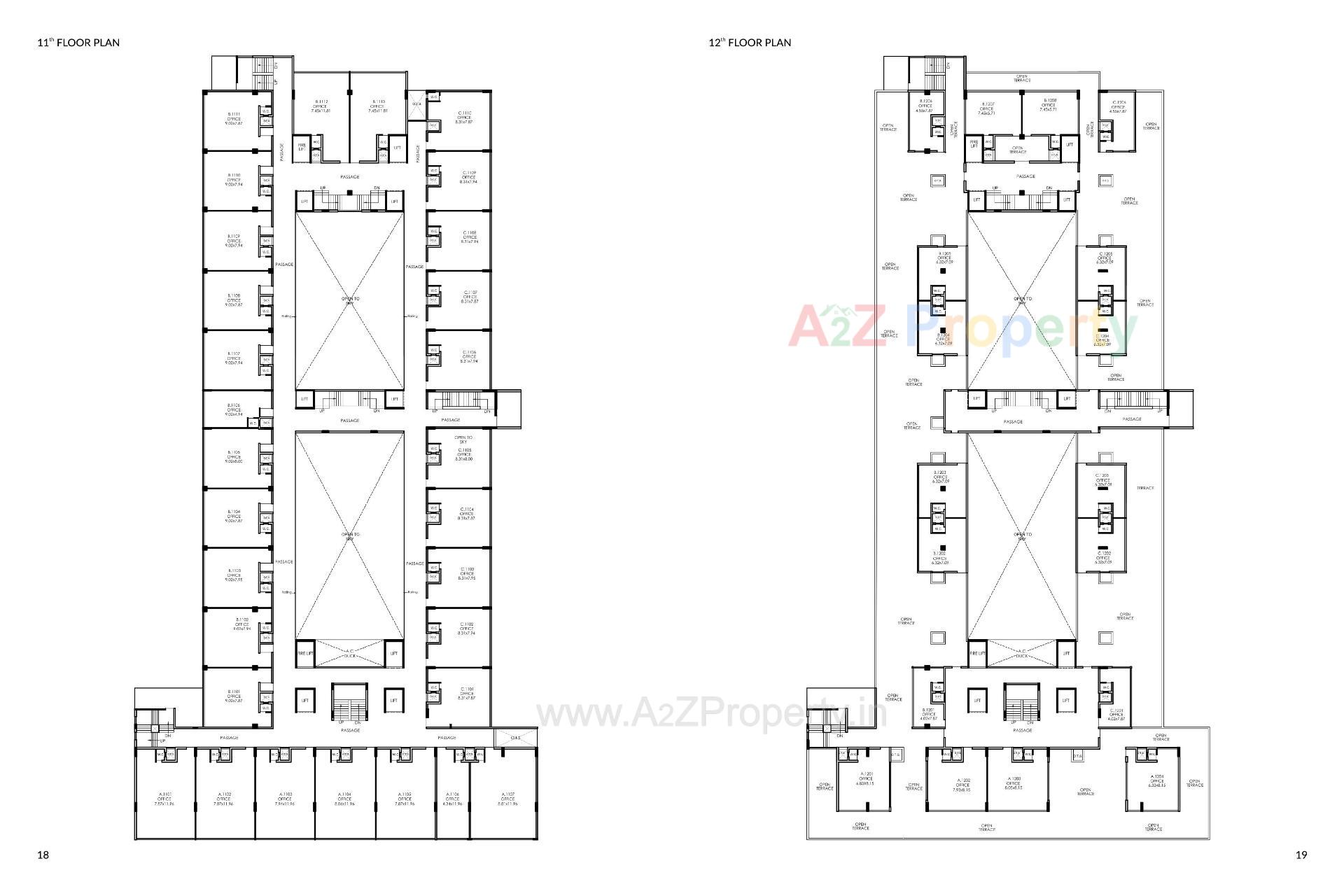 Layout of real estate project Aqua Marin located at Motamava, Rajkot, Gujarat