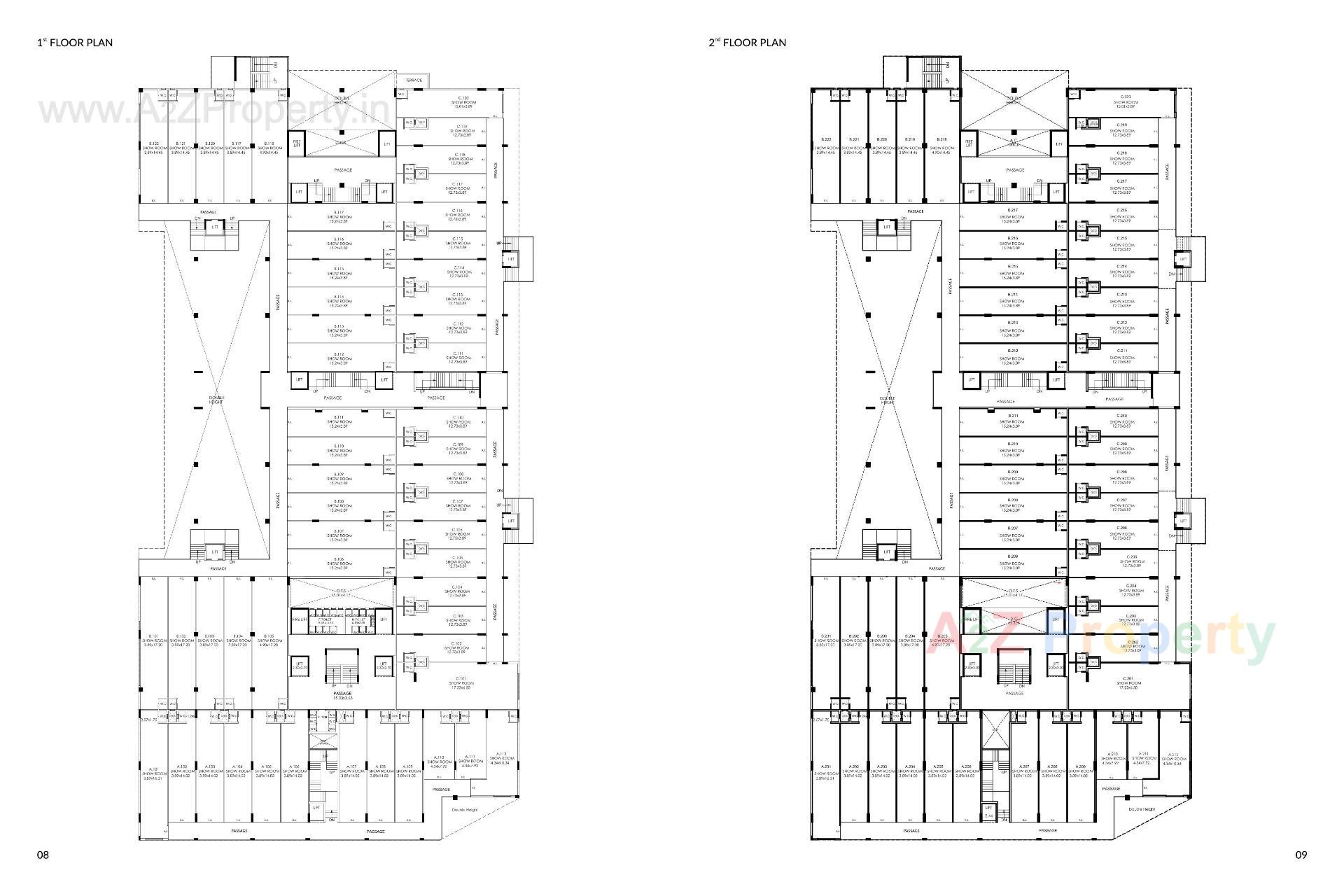 Layout of real estate project Aqua Marin located at Motamava, Rajkot, Gujarat