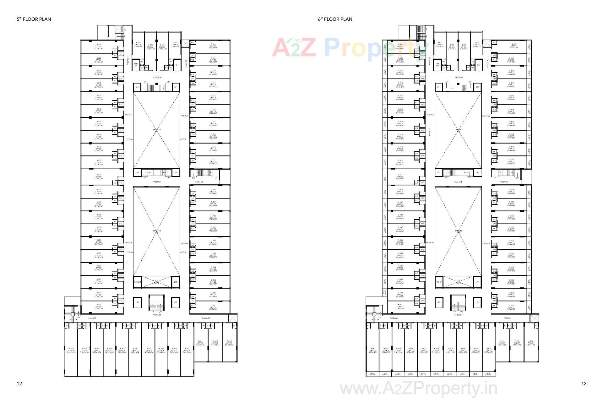 Layout of real estate project Aqua Marin located at Motamava, Rajkot, Gujarat