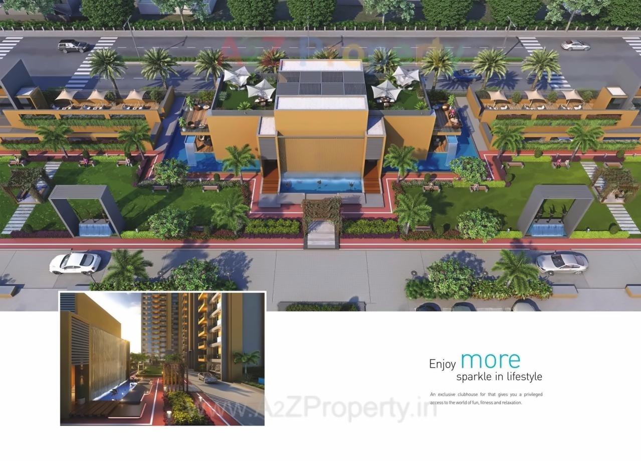 3D Elevation of real estate project Aqua located at Mota-mava, Rajkot, Gujarat