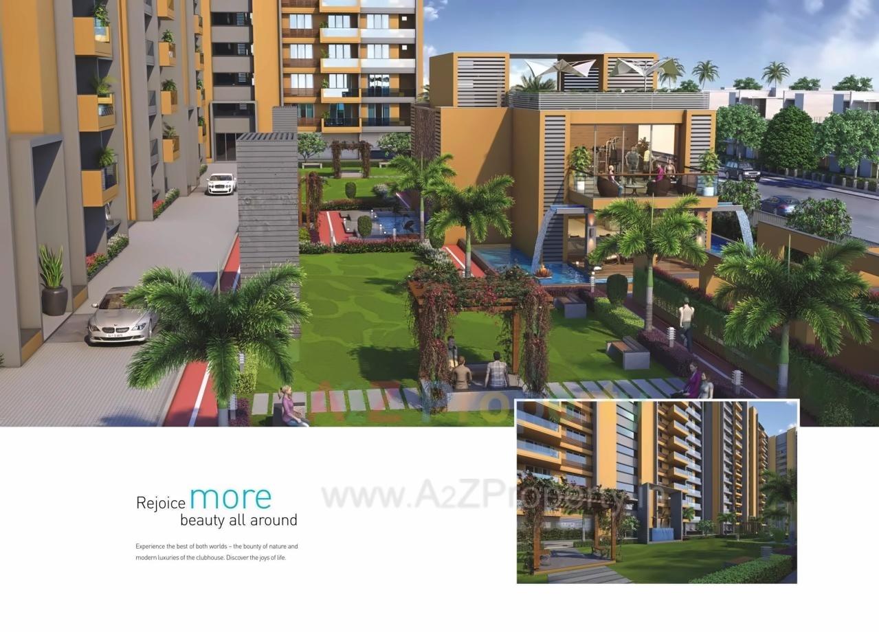 3D Elevation of real estate project Aqua located at Mota-mava, Rajkot, Gujarat