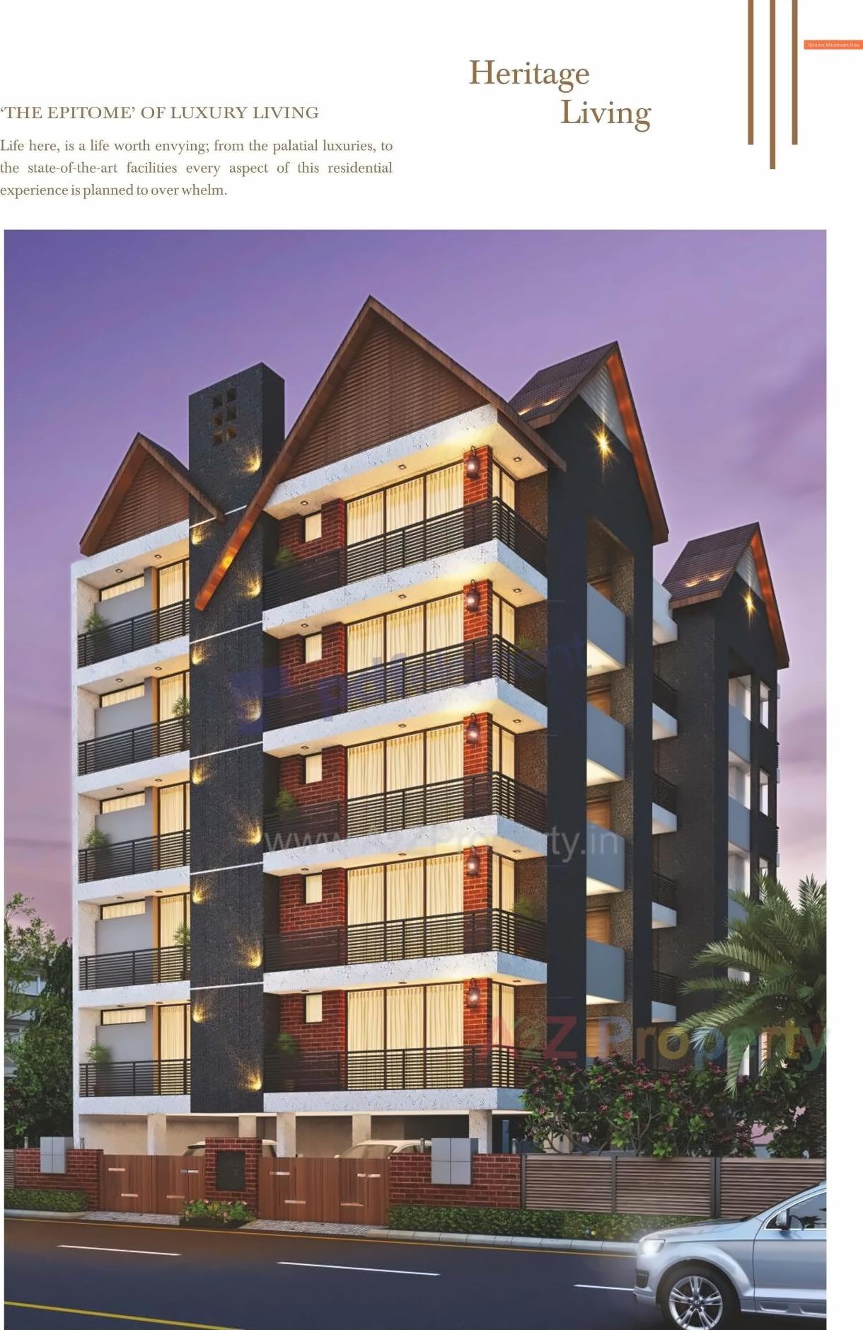 3D Elevation of real estate project Arihant Avenue located at Raiya, Rajkot, Gujarat