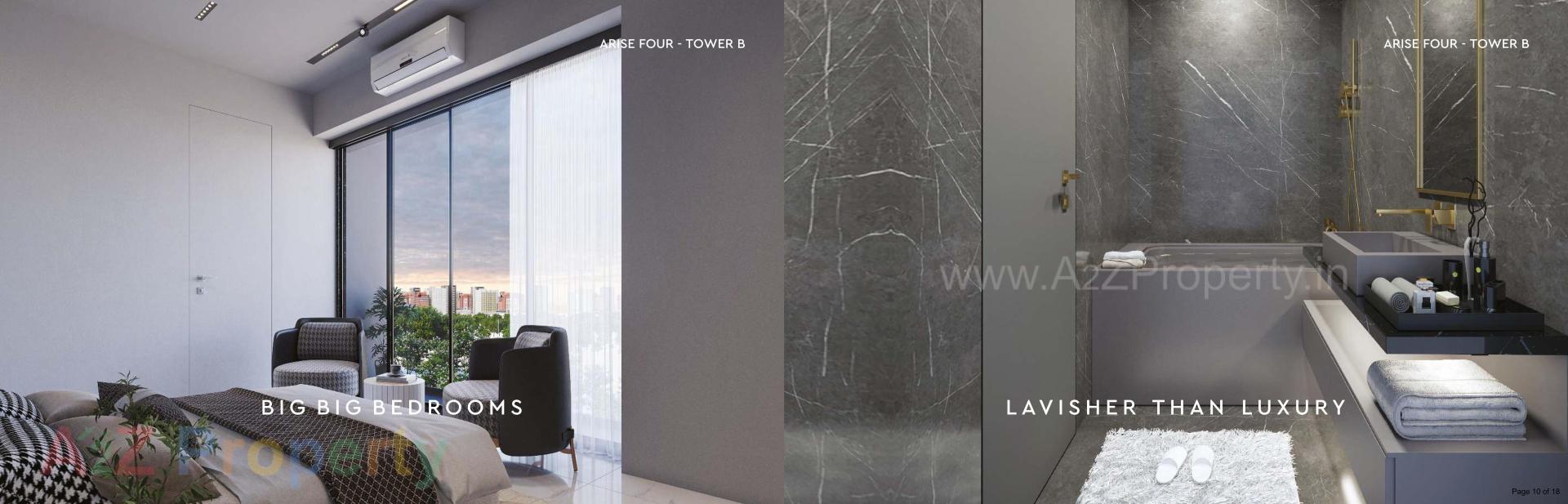 3D Elevation of real estate project Arise Four located at Vejalgam, Rajkot, Gujarat