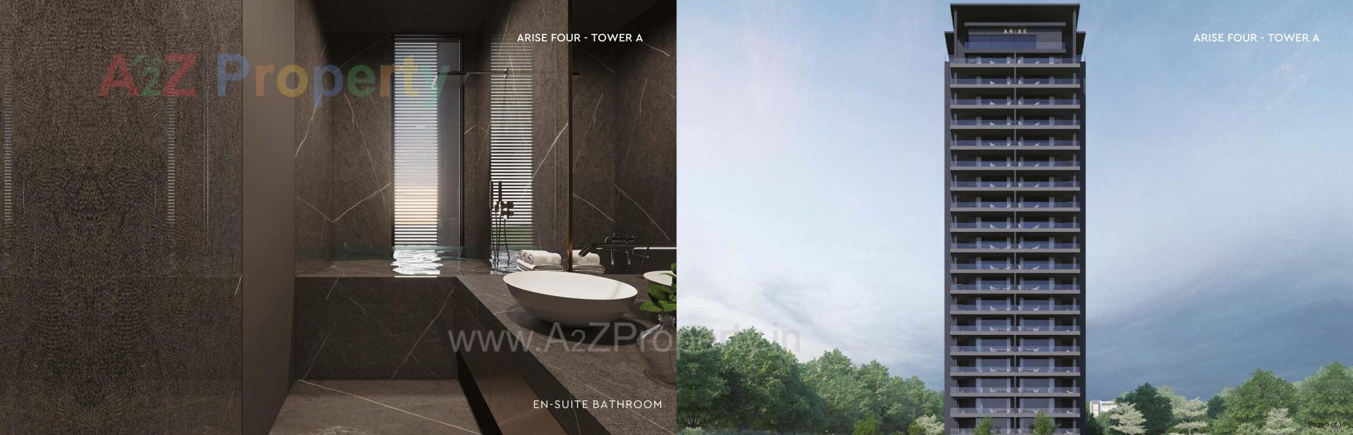 3D Elevation of real estate project Arise Four located at Vejalgam, Rajkot, Gujarat