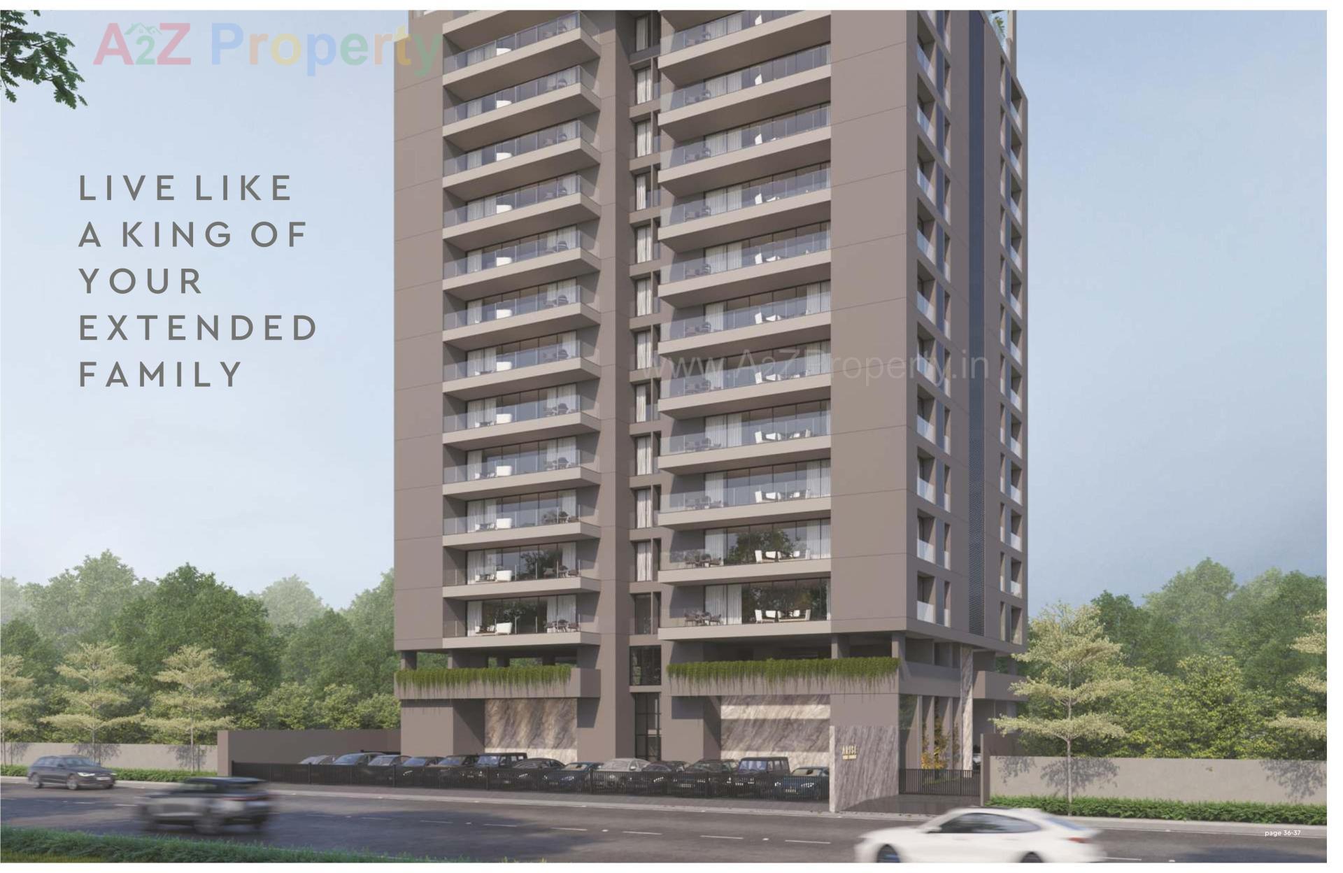 3D Elevation of real estate project Arise located at Vejagam, Rajkot, Gujarat