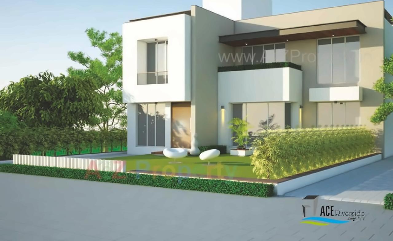3D Elevation of real estate project Arpl Bungalows located at Targhari, Rajkot, Gujarat