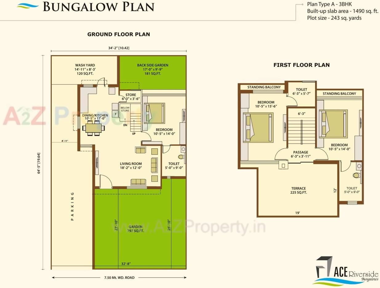 Layout of real estate project Arpl Bungalows located at Targhari, Rajkot, Gujarat