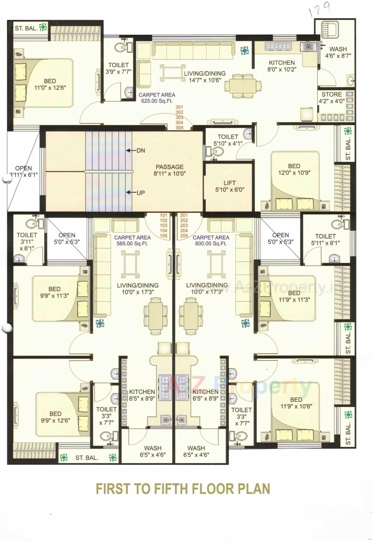 Layout of real estate project Arya Avenue located at Rajkot, Rajkot, Gujarat