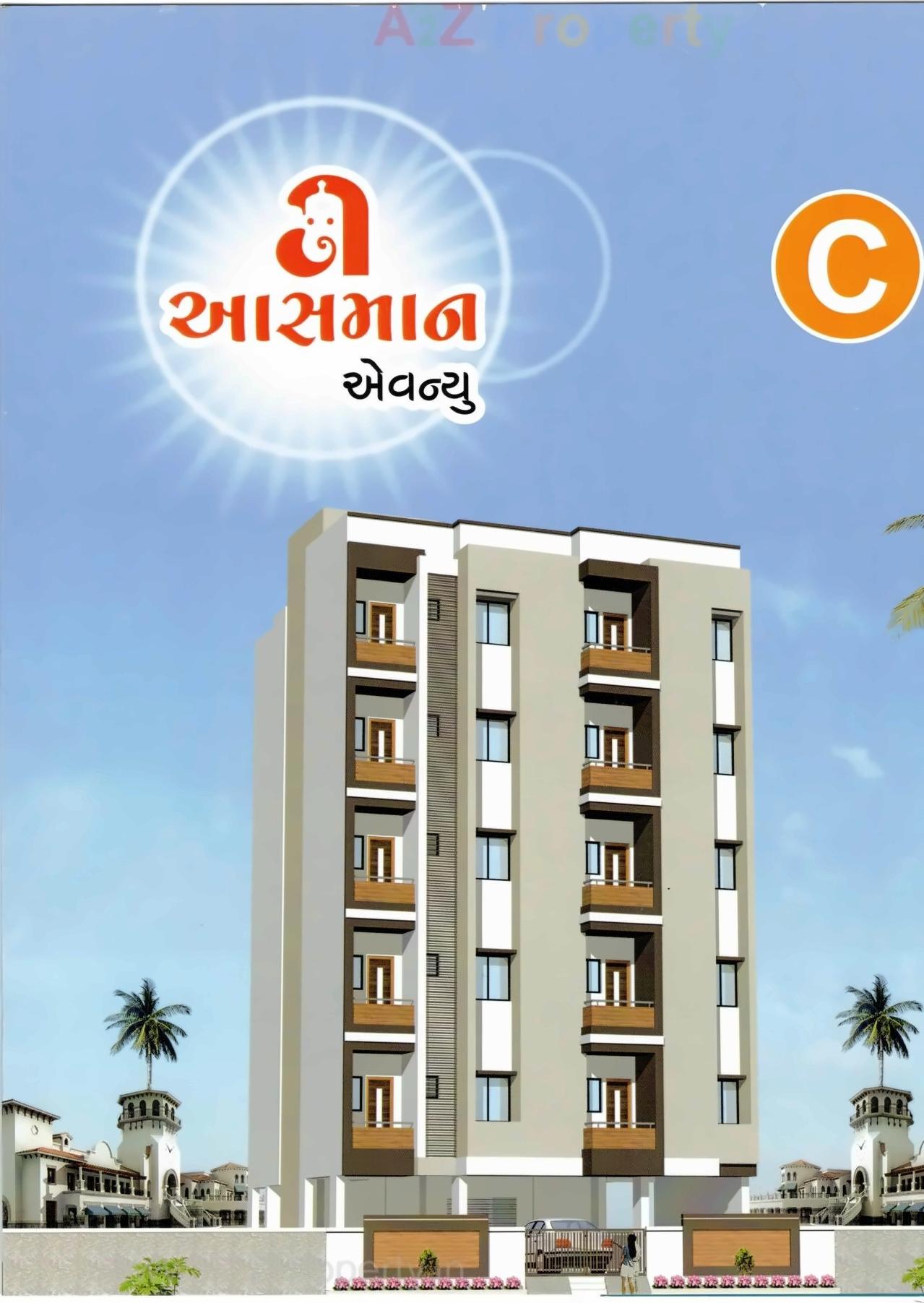 3D Elevation of real estate project Asman Avenue located at Rajkot, Rajkot, Gujarat
