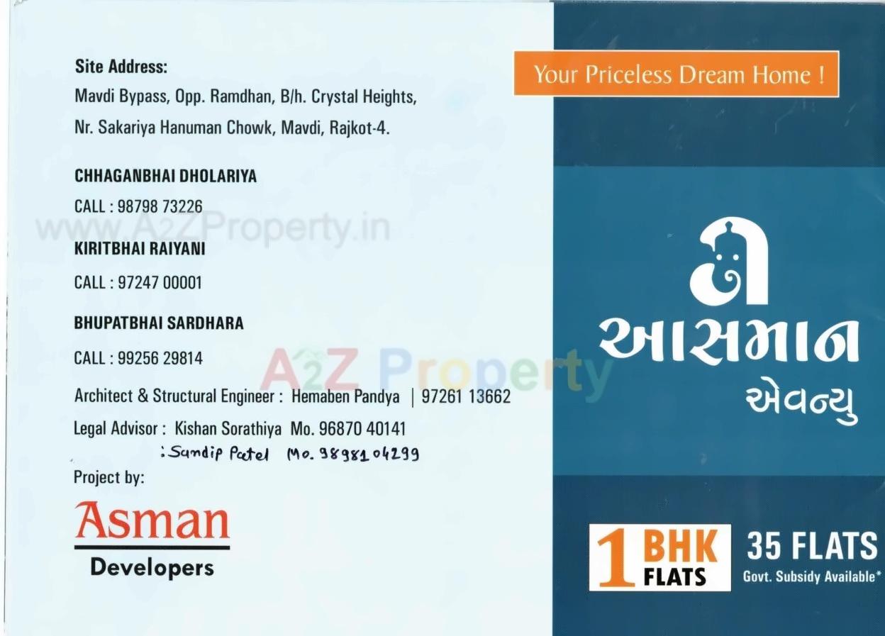  of real estate project Asman Avenue located at Mavdi, Rajkot, Gujarat