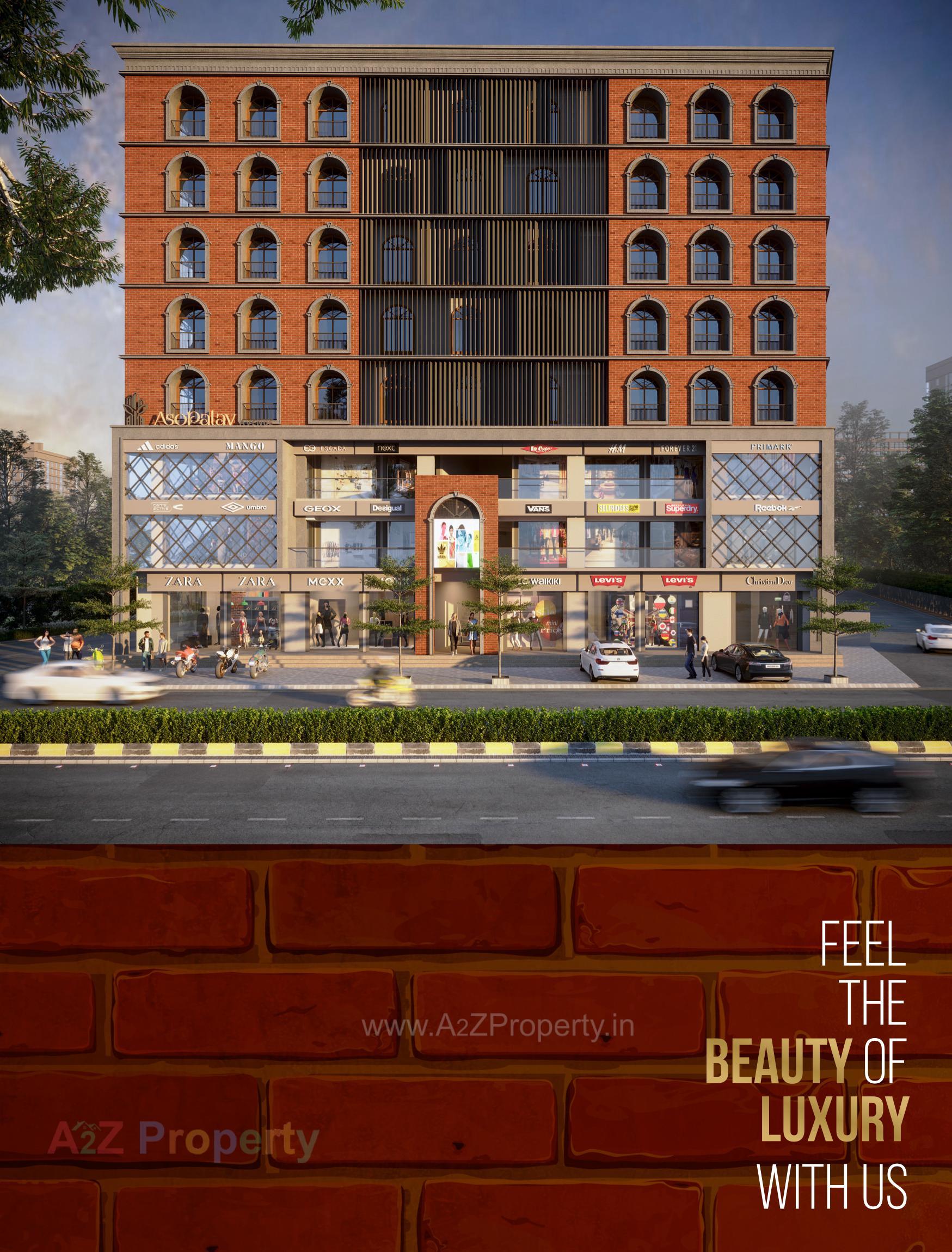 3D Elevation of real estate project Asopalav Avenue located at Nanamava, Rajkot, Gujarat