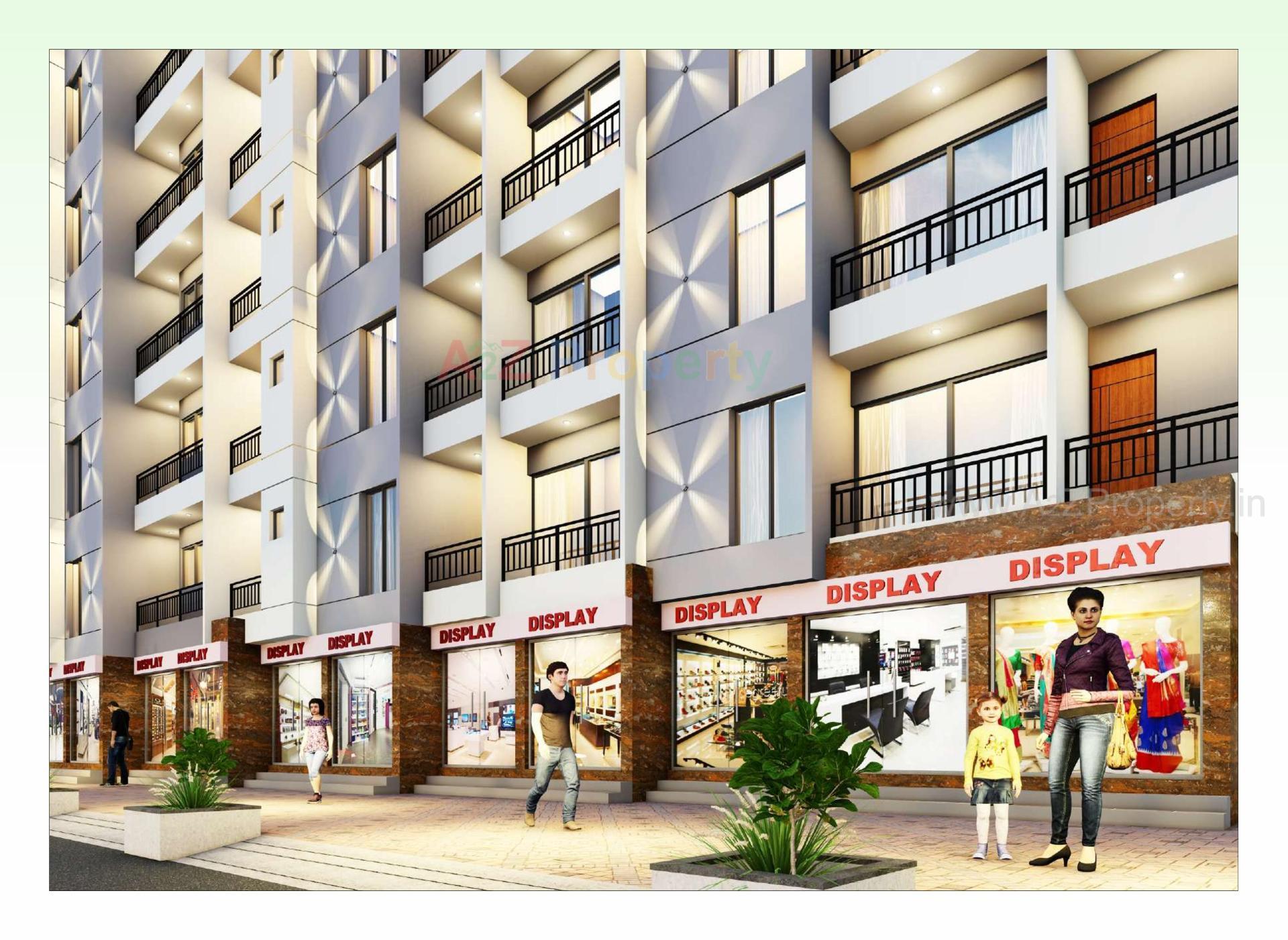 3D Elevation of real estate project Asopalav Avenue located at Kothariya, Rajkot, Gujarat