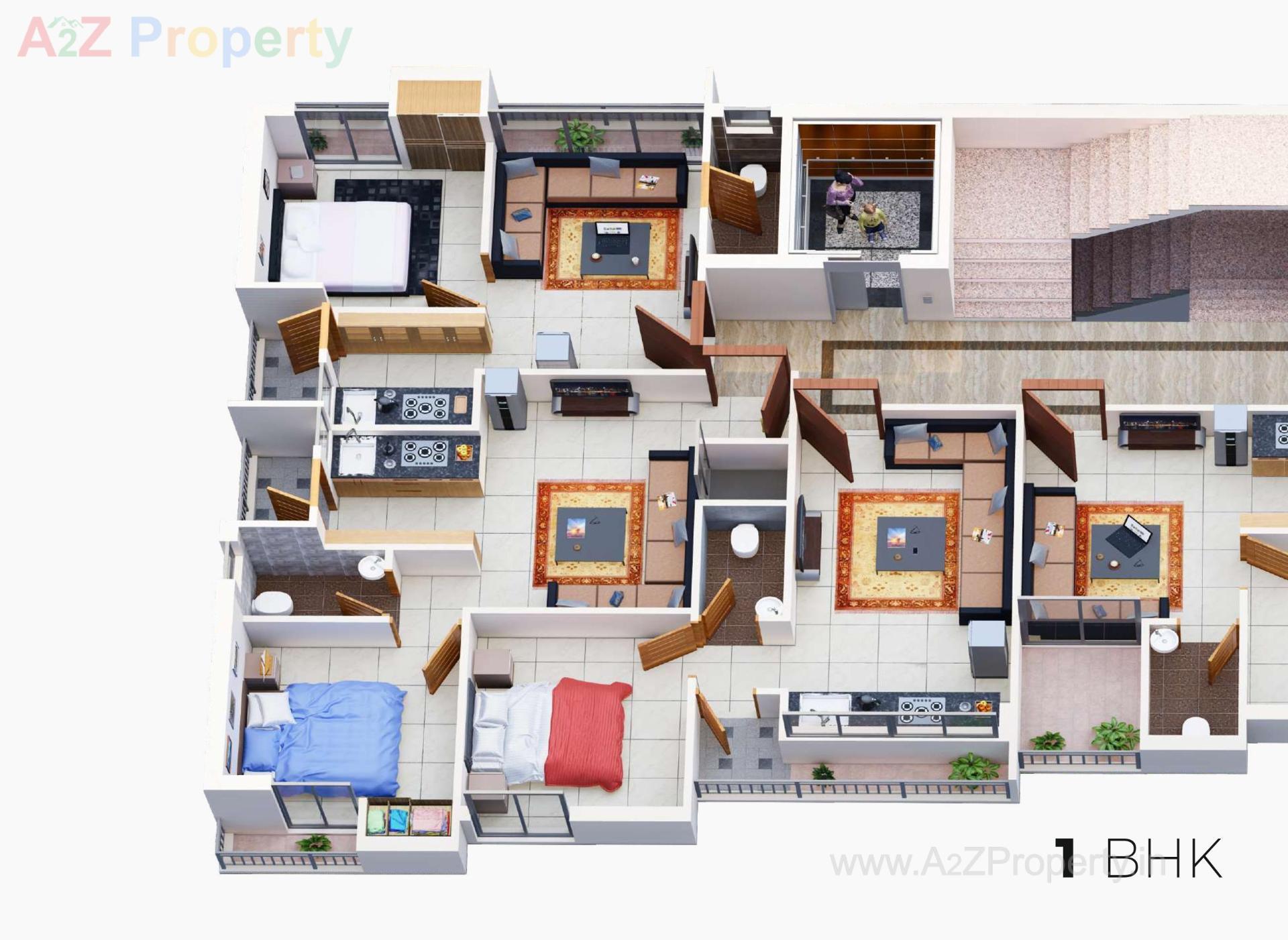 Layout of real estate project Asopalav Avenue located at Kothariya, Rajkot, Gujarat