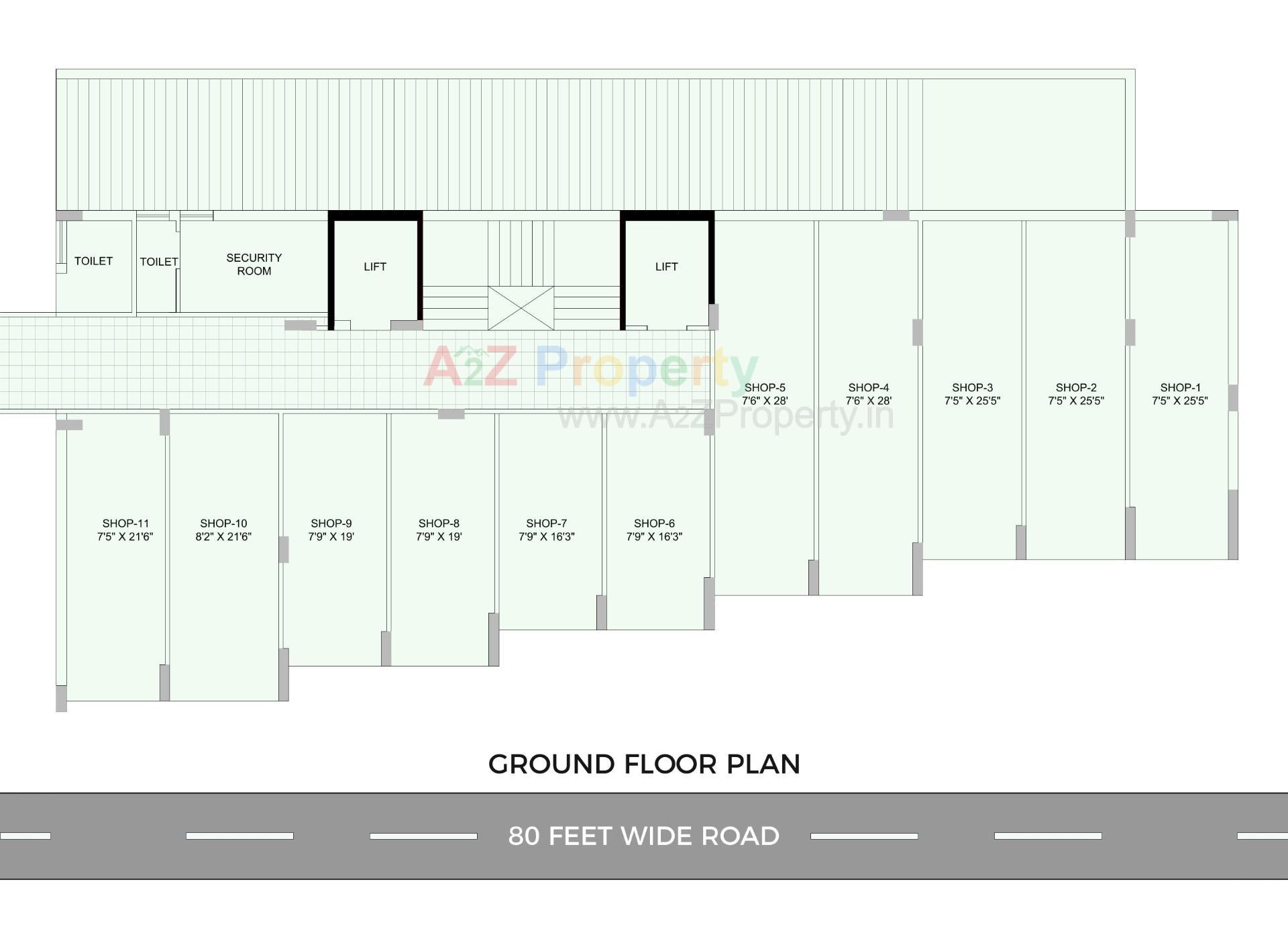 Layout of real estate project Asopalav Avenue located at Kothariya, Rajkot, Gujarat