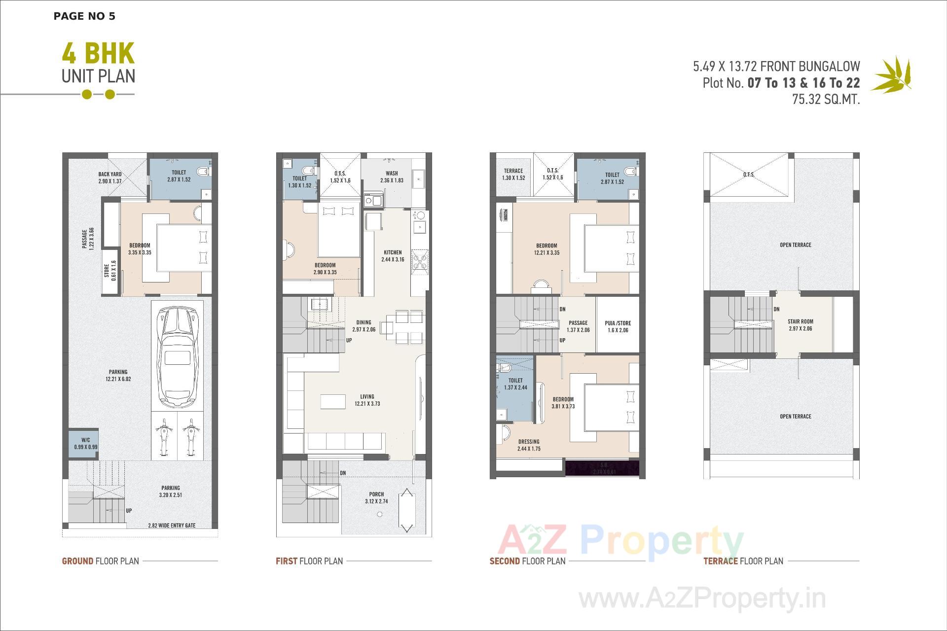 Layout of real estate project Asopalav Bungalows located at Vavdi, Rajkot, Gujarat