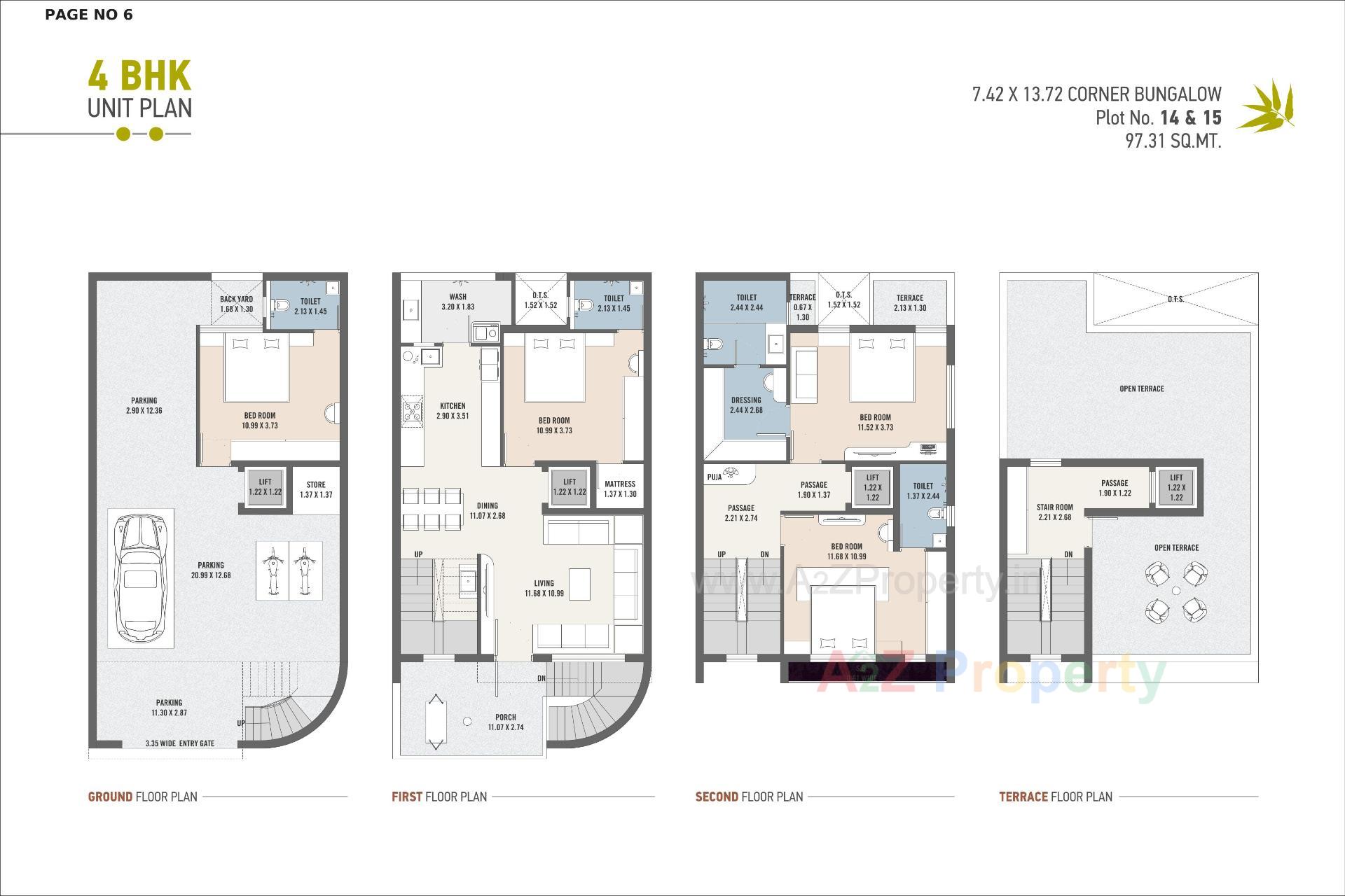 Layout of real estate project Asopalav Bungalows located at Vavdi, Rajkot, Gujarat