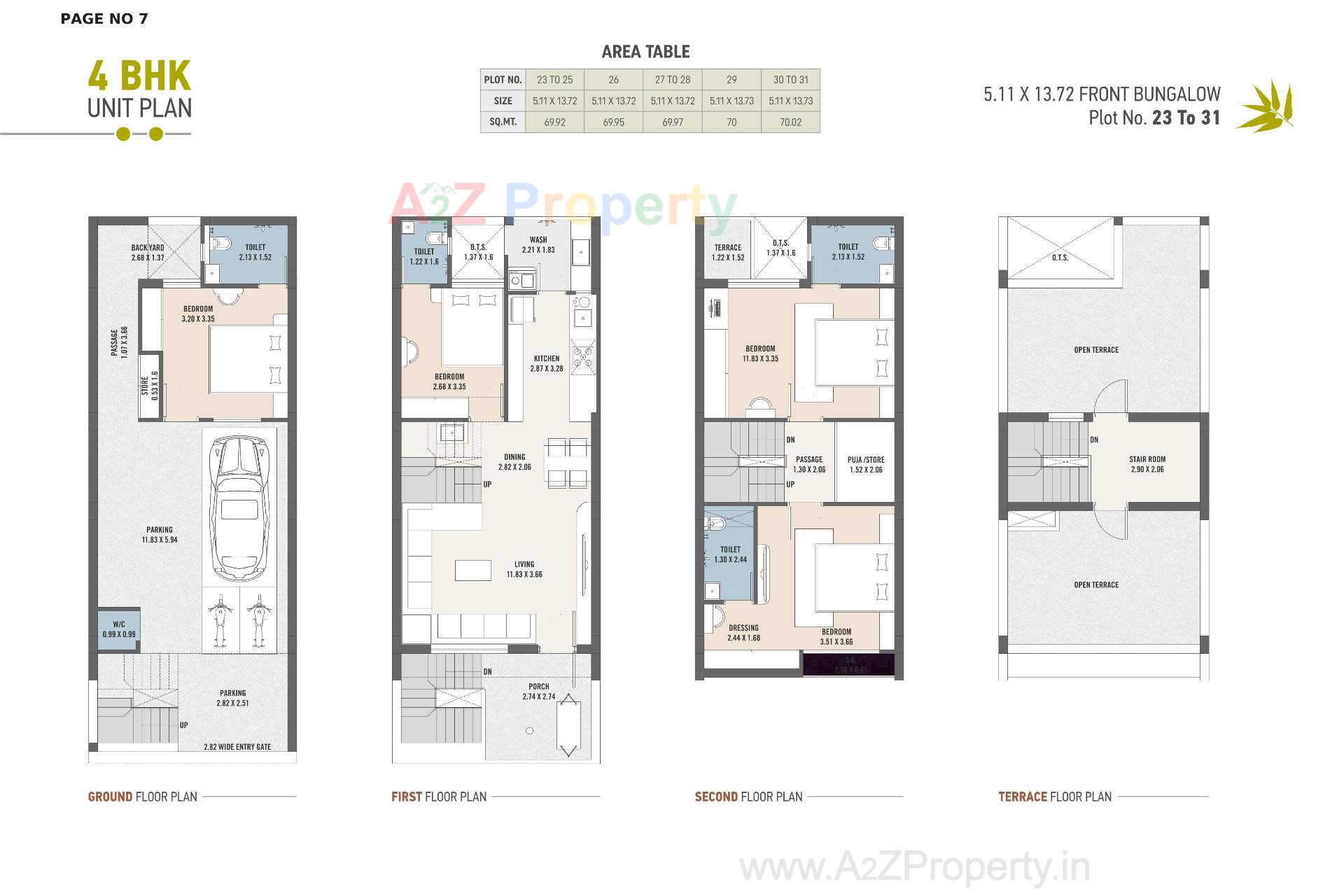 Layout of real estate project Asopalav Bungalows located at Vavdi, Rajkot, Gujarat