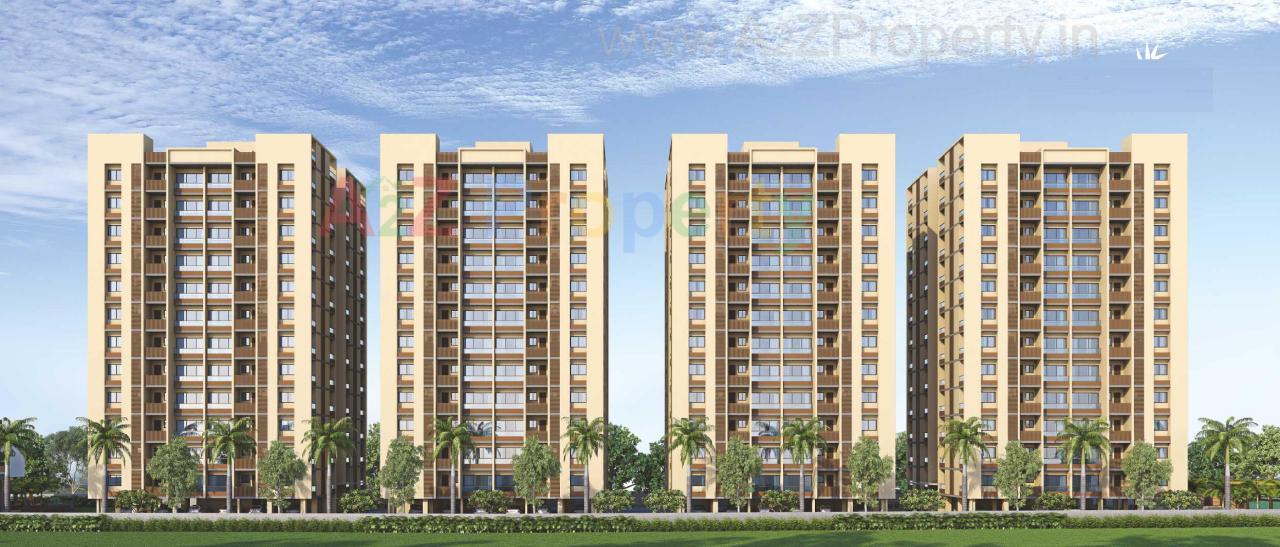 3D Elevation of real estate project Asopalav Enigma located at Mavdi, Rajkot, Gujarat