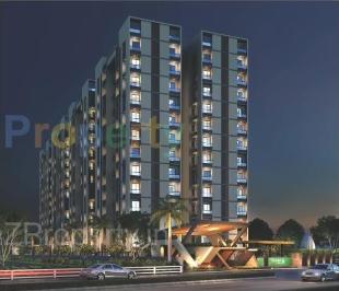 Elevation of real estate project Asopalav Enigma located at Mavdi, Rajkot, Gujarat