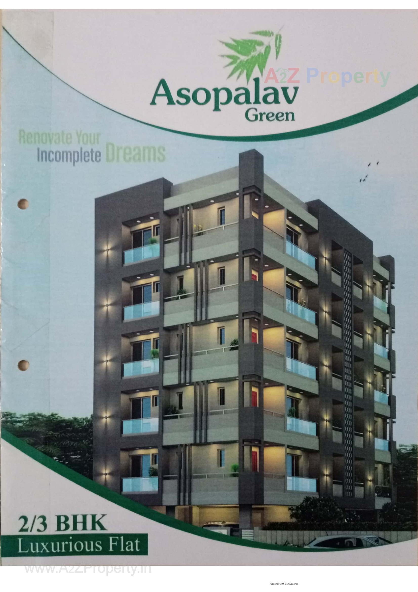 3D Elevation of real estate project Asopalav Green located at Raiya, Rajkot, Gujarat