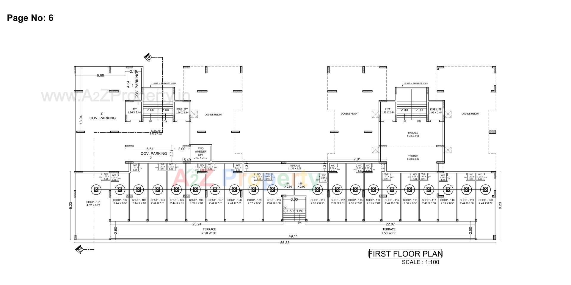 Layout of real estate project Asopalav Height located at Vavdi, Rajkot, Gujarat