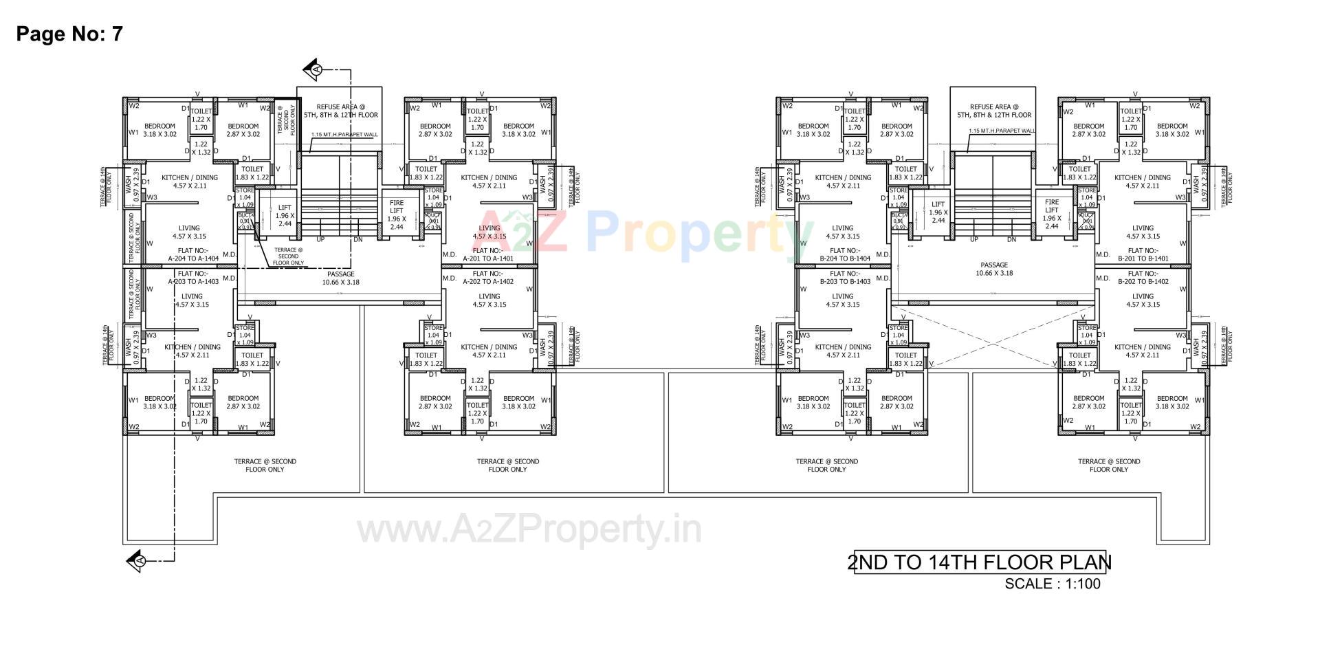Layout of real estate project Asopalav Height located at Vavdi, Rajkot, Gujarat