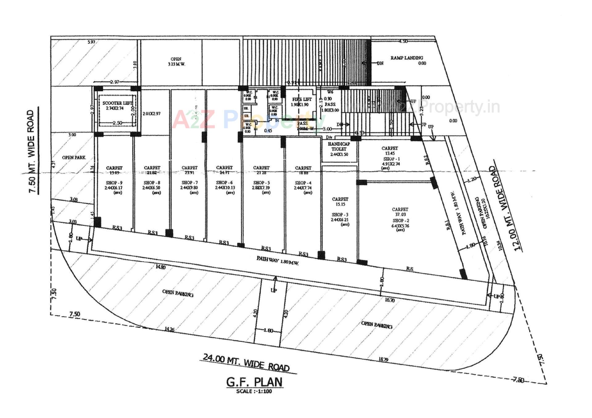 Layout of real estate project Asopalav Prime located at Mavdi, Rajkot, Gujarat