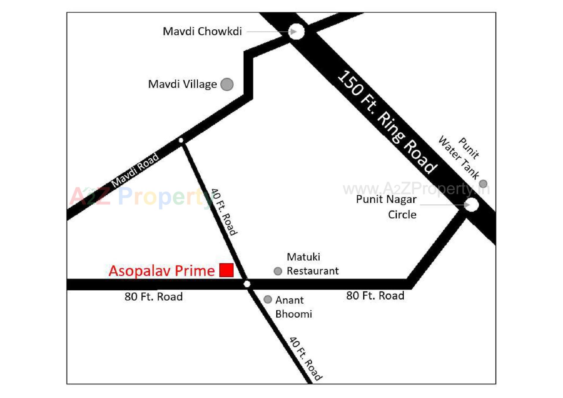  of real estate project Asopalav Prime located at Mavdi, Rajkot, Gujarat